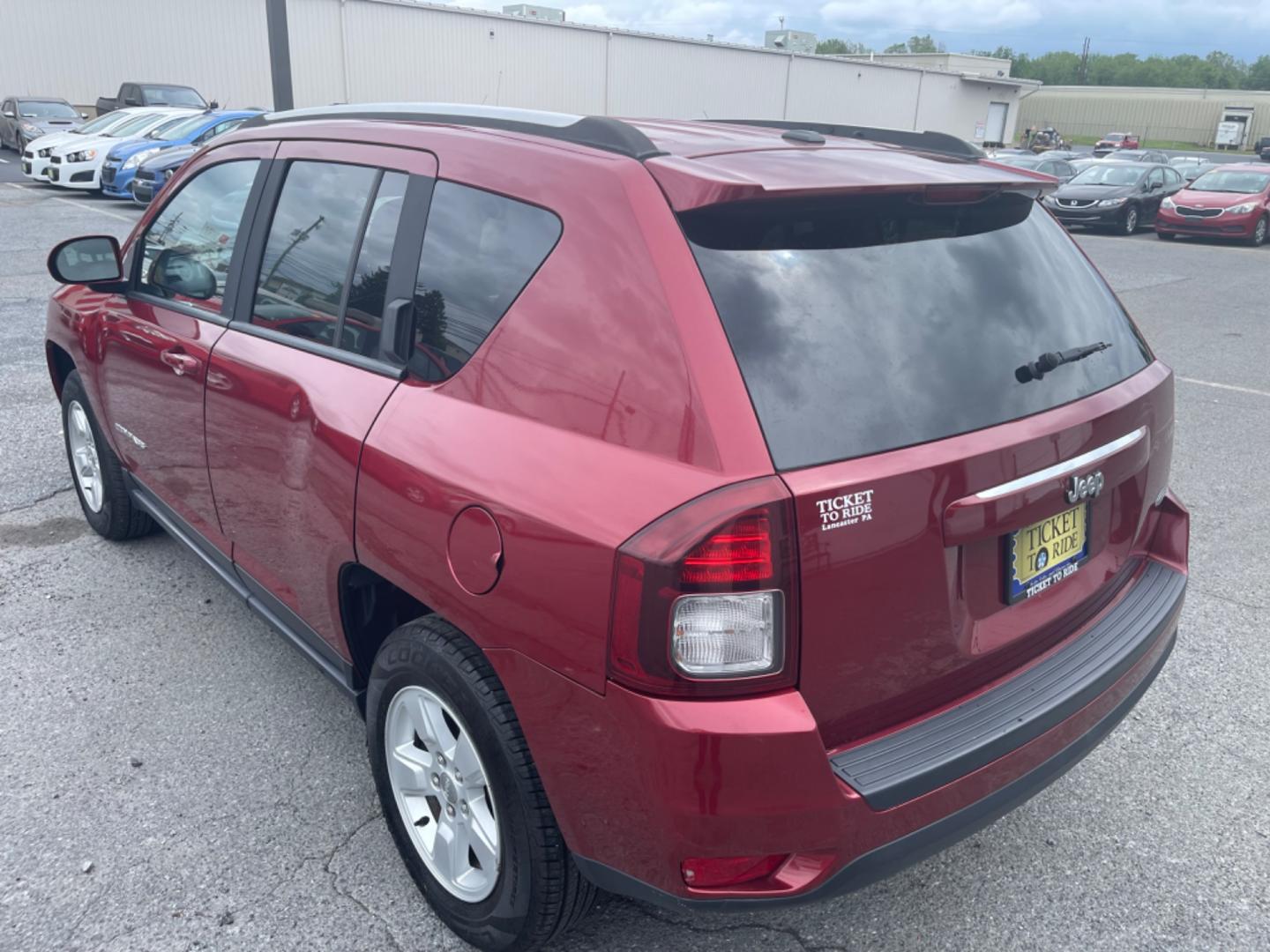 2016 RED Jeep Compass Latitude FWD (1C4NJCEA4GD) with an 2.0L L4 DOHC 16V engine, CVT transmission, located at 1254 Manheim Pike, Lancaster, PA, 17601, (717) 393-9133, 40.062870, -76.323273 - Photo#6